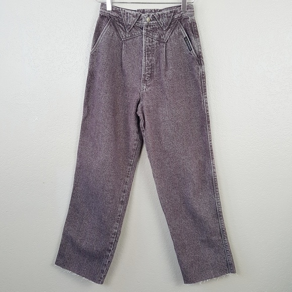 VTG Rocky Mountain High Waist Raw Hem Jeans 28/7 - Picture 2 of 8